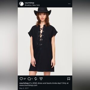 Courtshop the KIM lace-up mini dress